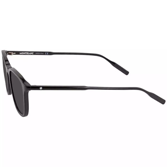 NWT Mont blanc Grey Square Men\'s MB0082S 001 53 MB0082S 001 53 Sunglasses